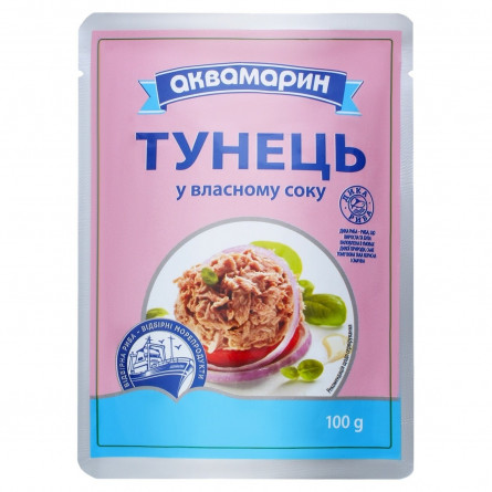 Тунець Аквамарин у власному соку 100г slide 1