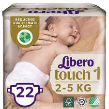 Підгузники Libero Touch 1 для дітей 2-5кг 22шт mini slide 1