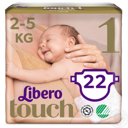 Подгузник  Libero Touch 1 для детей 2-5кг 22шт slide 3