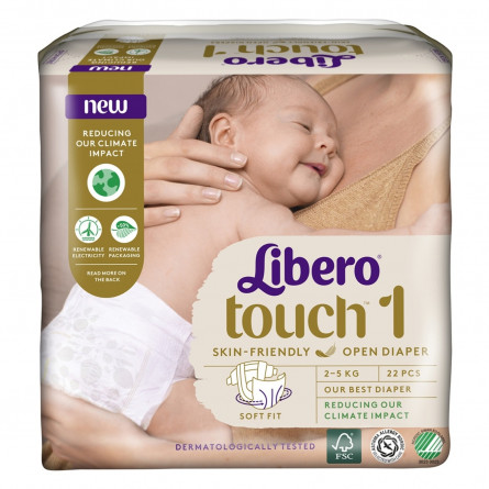 Подгузник  Libero Touch 1 для детей 2-5кг 22шт slide 6