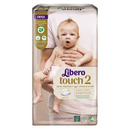 Подгузники  Libero Touch 2 для детей 3-6кг 64шт slide 6