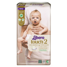 Підгузники Libero Touch 2 для дітей 3-6кг 64шт mini slide 6