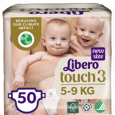 Підгузники Libero Touch для дітей 4-8кг 50шт. mini slide 1