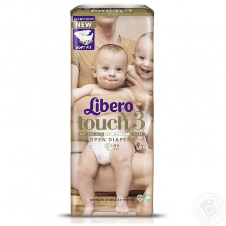 Подгузник  Libero Touch для детей 4-8кг 50шт. slide 2