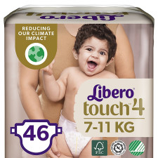 Підгузники Libero Touch 4 для дітей 7-11кг 46шт mini slide 1