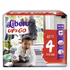 Підгузники-трусики Libero Up&Go 4 7-11кг 22шт mini slide 2