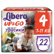Підгузники-трусики Libero Up&Go 4 7-11кг 22шт mini slide 3