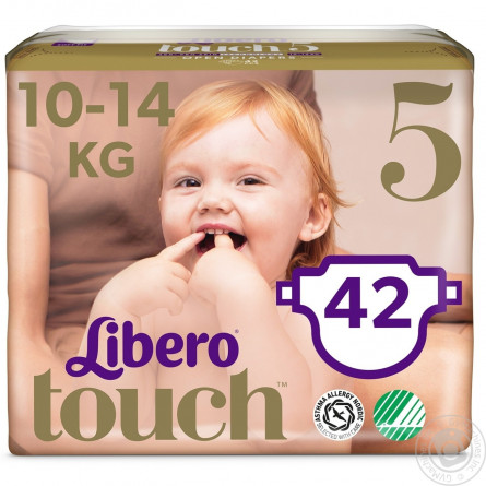Підгузники Libero Touch 5 для дітей 10-14кг 42шт slide 3