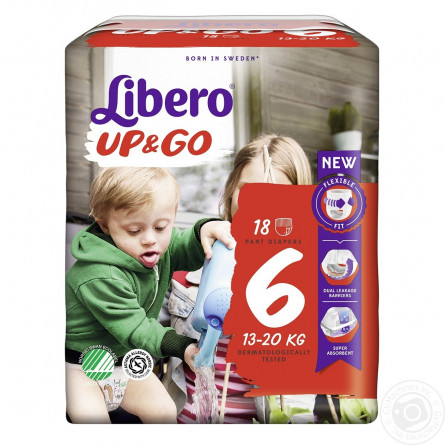 Підгузники-трусики Libero Up&Go 6 для дітей 13-20кг 18шт slide 2