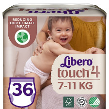 Підгузники-трусики Libero Touch 4 для дітей 7-11кг 36шт mini slide 1