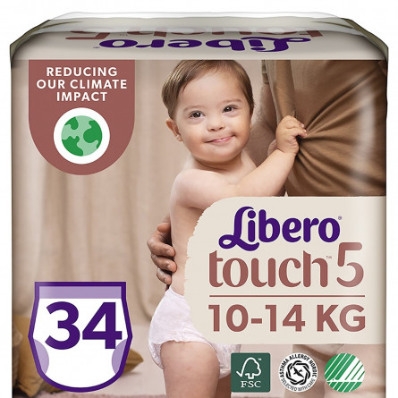 Подгузники-трусики Libero Touch 5 для детей 10-14кг 34шт slide 1