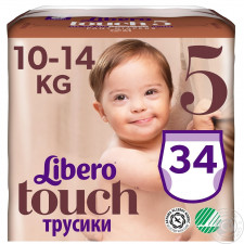 Підгузники-трусики Libero Touch 5 для дітей 10-14кг 34шт mini slide 3