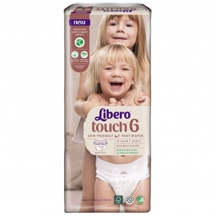 Підгузники-трусики Libero Touch 6 для дітей 13-20кг 30шт slide 6
