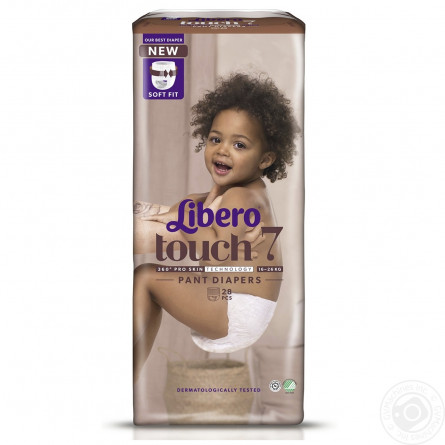 Підгузники-трусики Libero Touch 7 для дітей 16-26кг 28шт slide 2