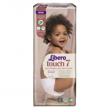 Підгузники-трусики Libero Touch 7 для дітей 16-26кг 28шт slide 6
