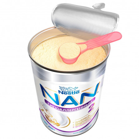 Суміш суха молочна Nestle Nan Гіпоалергенний 2 для дітей з 6 місяців 400г slide 2