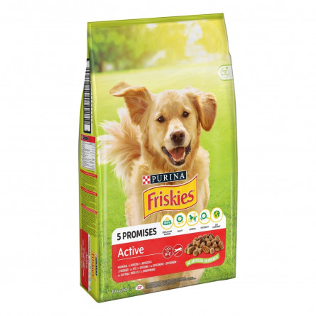 Сухой корм Friskies для взрослых активных собак с говядиной 10кг slide 2