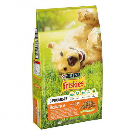 Сухой корм Friskies для взрослых собак с курицей и овощами 10кг slide 2