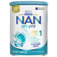 Суміш дитяча початкова молочна суха Nestle Nan 1 Optirpo з олігосахаридом 2’FL з народження 400г mini slide 1
