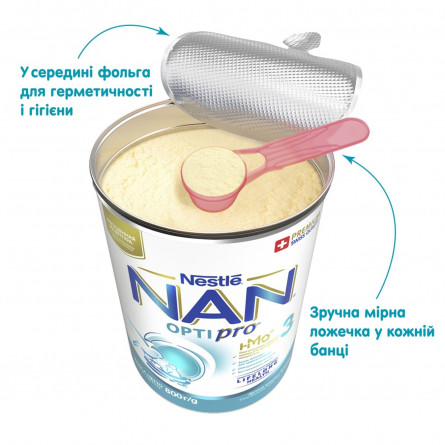 Сухая молочная смесь Nestle Nan 3 Optipro с олигосахаридом 2'FL от 12 месяцев 800г slide 4