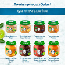 Пюре Gerber Яблоко и персик 130г mini slide 2