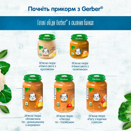 Пюре Gerber Яблоко и персик 130г slide 4