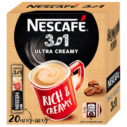 Напій кавовий NESCAFÉ® 3-в-1 Ultra Creamy розчинний стік 13г slide 3