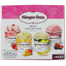 Морозиво Haagen-Dazs Фруктова колекція 4х95мл mini slide 1
