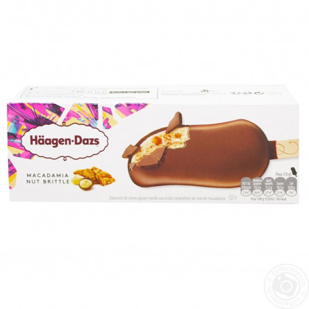 Морозиво  Haagen-Dazs з горіхом макадамі 70г slide 1
