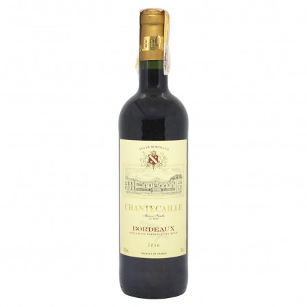 Вино GVG Chantecaille Bordeaux Rouge червоне сухе 12% 0,75л slide 3