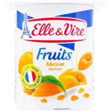 Десерт Elle&amp;Vire молочный с абрикосом 1,5% 125г mini slide 1