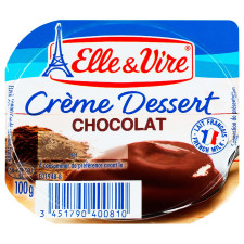 Десерт вершковий Elle&amp;Vire шоколад 2,9% 100г mini slide 2