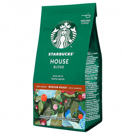 Кава STARBUCKS® House blend натуральна смажена меленa 200г slide 2
