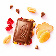 Шоколад СВІТОЧ® Gustoria молочный с имбирем, арахисом и желейными кусочками 100г mini slide 3