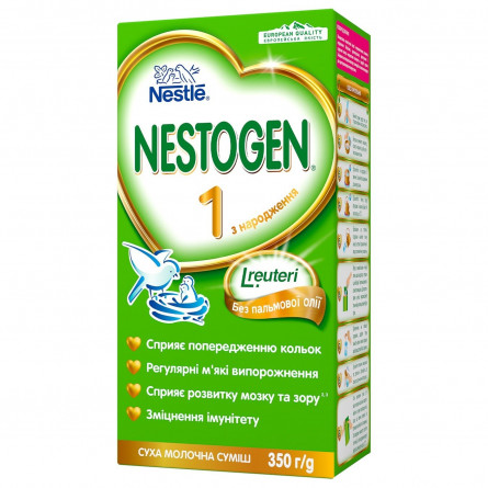 Суміш молочна Neastle Nestogen L. Reuteri 1 з пребіотиками для дітей з народження суха 350г slide 1