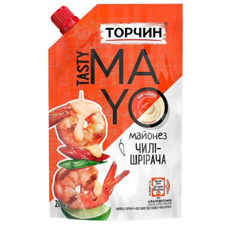Майонез ТОРЧИН® Tasty Mayo чили-шрирача 200г slide 1