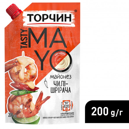 Майонез ТОРЧИН® Tasty Mayo чили-шрирача 200г slide 4
