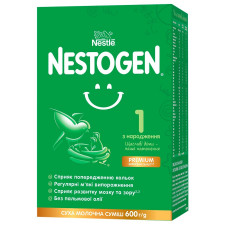 Суміш молочна Nestle Nestogen L. Reuteri 1 з лактобактеріями для дітей з народження суха 600г mini slide 1