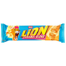 Батончик NESTLÉ® Lion® Caramel Blond карамельный 40г mini slide 1
