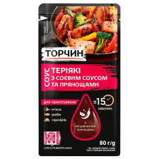 Соус Торчин Теріякі з соєвим соусом та прянощами 80г mini slide 1
