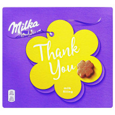 Цукерки з молочного шоколаду Milka молочна начинка 110г mini slide 2