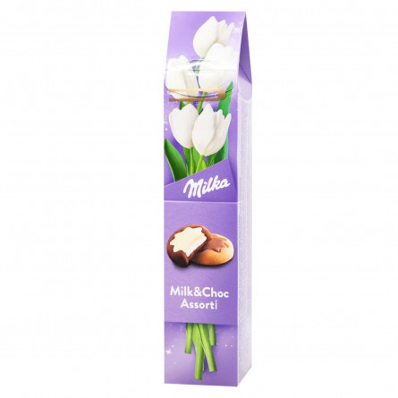 Печиво Milka Milk&Choc з молочною начинкою в білому шоколаді 75г slide 1
