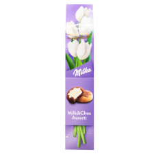 Печиво Milka Milk&Choc з молочною начинкою в білому шоколаді 75г mini slide 2