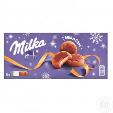 Печиво Milka Milk&Choc з молочною начинкою 187г mini slide 1