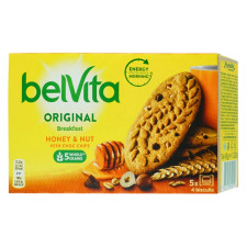 Печенье Belvita с медом и орехами 225г mini slide 1