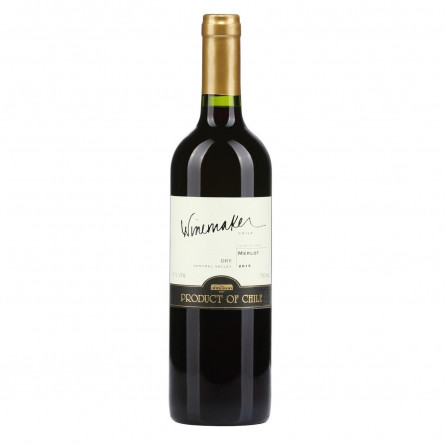 Вино Winemaker Merlot красное сухое 13% 0,75л slide 2