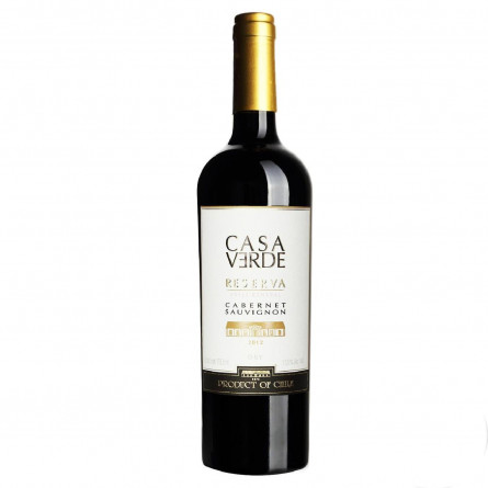 Вино Casa Verde Reserva Cabernet-Sauvignon червоне сухе 13.5% 0,75л slide 1