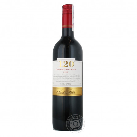 Вино Santa Rita 120 Cabernet Sauvignon красное сухое 13,5% 0.75л slide 2