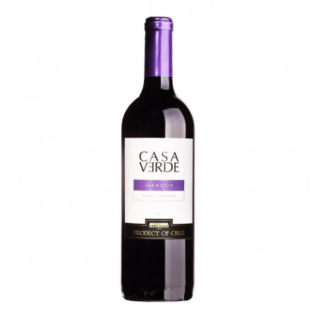 Вино Casa Verde Мерло червоне сухе 13.5% 0,75л slide 1