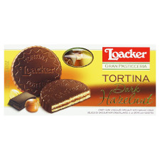 Вафли Loacker Tortina Dark в черном шоколаде с шоколадной начинкой 125г mini slide 2